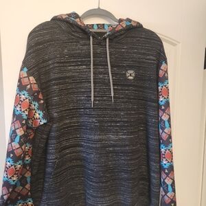 Hooey Black and Multicolor Men's Hoodie